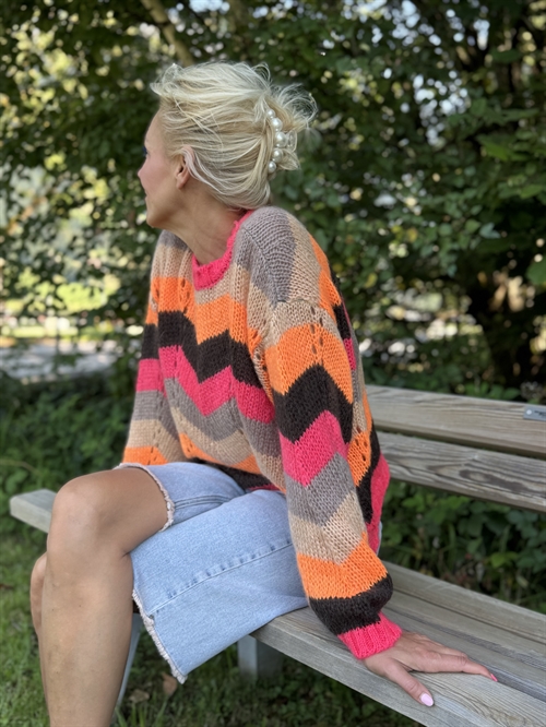 Vind i Håret Strik Orange